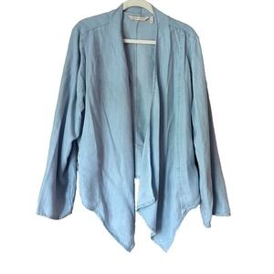 Soft Surroundings Light Blue Chambray cardigan